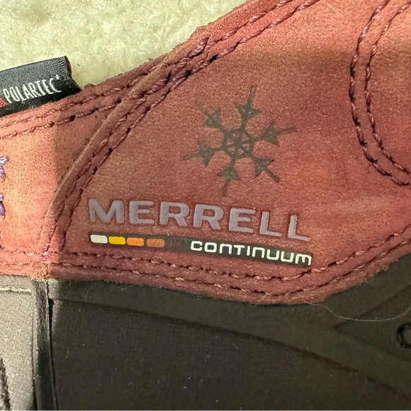 Merrell Winterlude 6  Hiking Boots Brown/Raspberry Vibram Size 6 - Picture 9 of 15